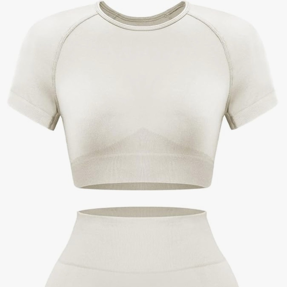 Athletic Cream Women's Crop Top